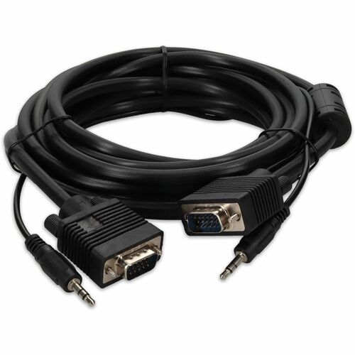 AddOn 15ft VGA High Resolution Monitor Cable Audio