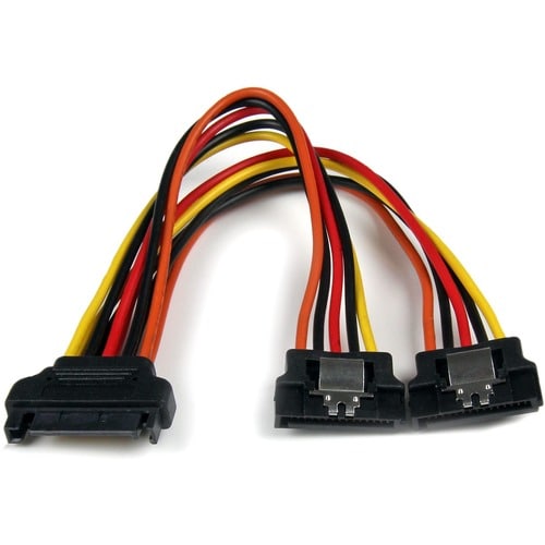 Star Tech.com 6in Latching SATA Power Y Splitter Cable Adapter