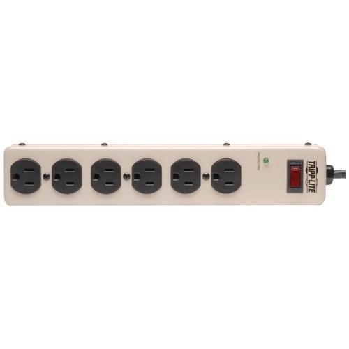 Tripp Lite Waber Surge Protector Power Strip Metal 6 Outlet 6' Cord -