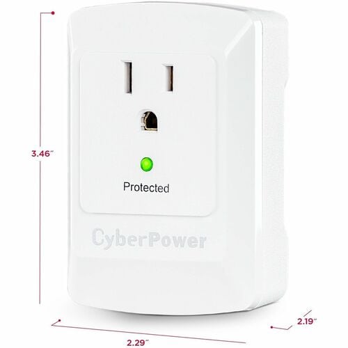Cyber Power CyberPower CSB100W Essential 1-Outlet Surge Suppressor Wal