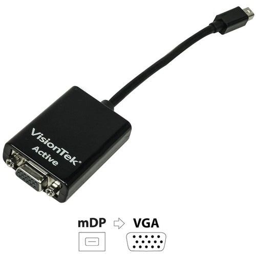 VisionTek Mini DisplayPort to VGA Active Adapter (M/F)