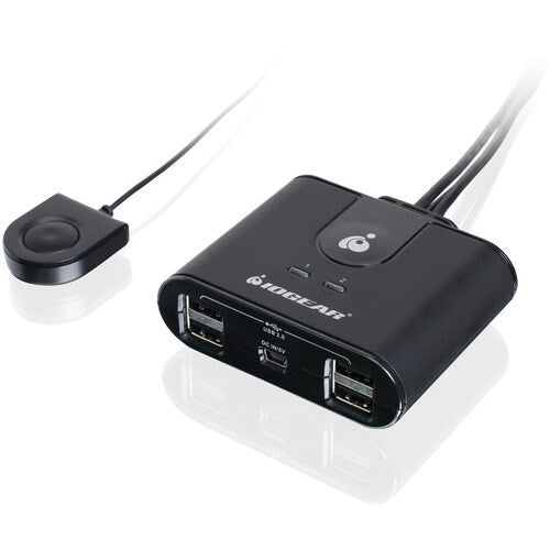 GUS402 CONMUTADOR DE 4 PUERTOS USB 2.0 PARA COMPARTIR PERIFÉRICOS ENTRE 2 COMPUTADORAS