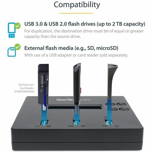 StarTech.com Standalone 1 to 2 USB Thumb Drive Dup