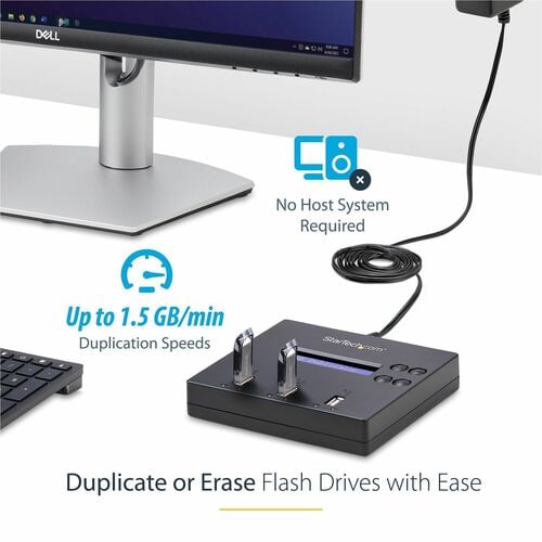 StarTech.com Standalone 1 to 2 USB Thumb Drive Dup