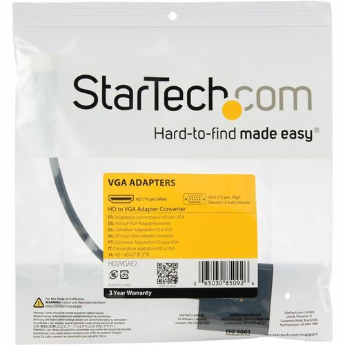 StarTech.com HDMI to VGA Adapter