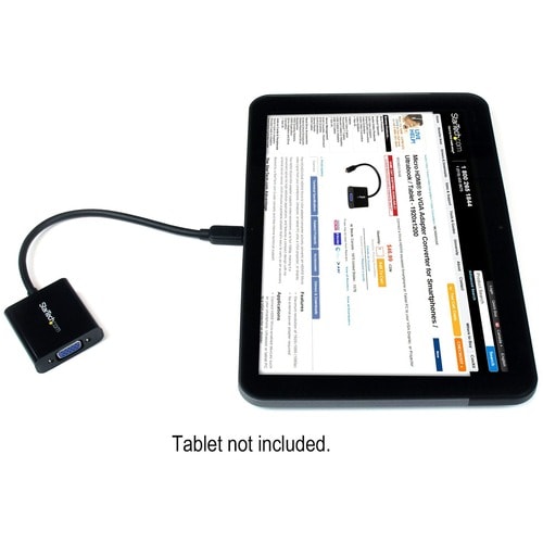 StarTech.com Micro HDMI® to VGA Adapter Converter for Smartphones / Ultrabook / Tablet -