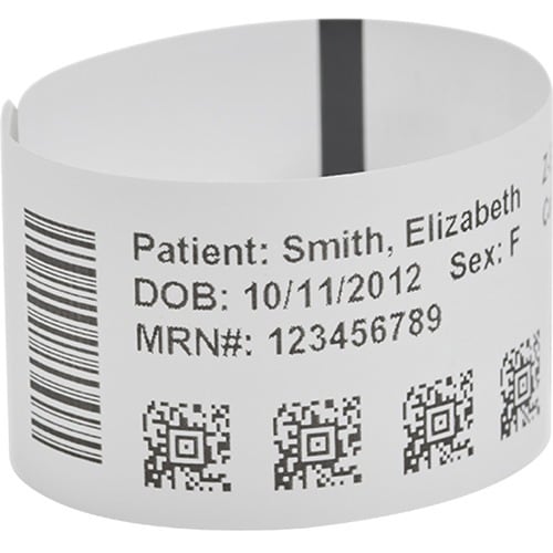 Zebra Z-Band UltraSoft Wristband Cartridge Kit (White) - 1\" (25.40 mm) Width x