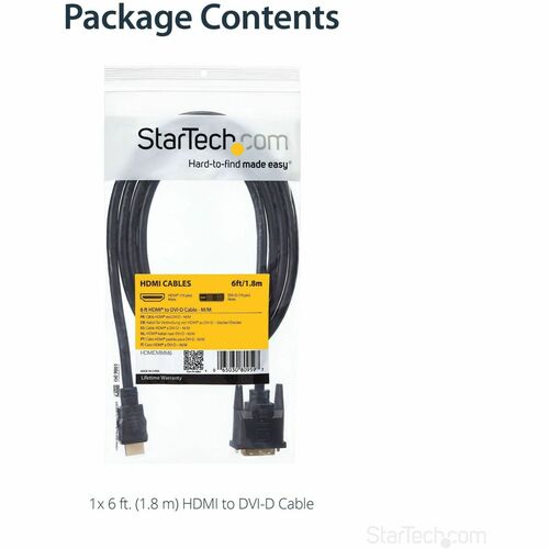 StarTech.com HDMI to DVI Cable