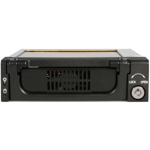 StarTech.com Aluminum Black SATA Hard Drive Drawer - Storage mobile ra