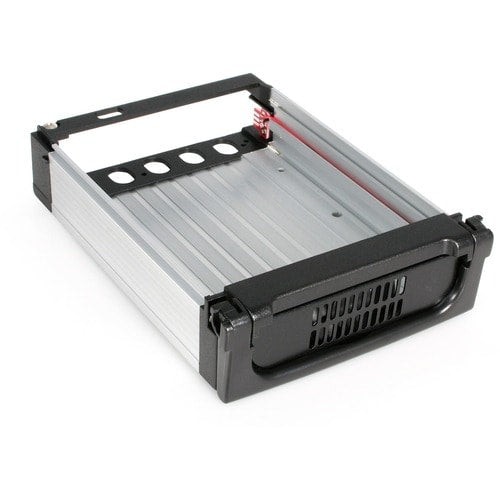 StarTech.com Aluminum Black SATA Hard Drive Drawer - Storage mobile ra