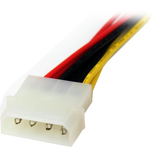 Star Tech.com 12in LP4 to 2x SATA Power Y Cable Adapter