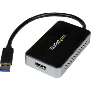 Adaptador multimonitor de tarjeta de vídeo externa USB 3.0 a HDMI con concentrador USB de 1 puerto