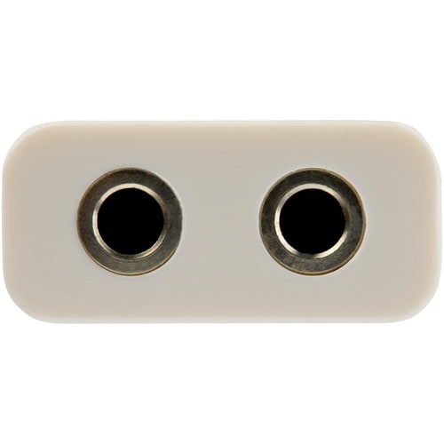 Adaptador divisor de auriculares StarTech.com de 3,5 mm de 4 posiciones a 2 x 3 posiciones de 3,5 mm M/H