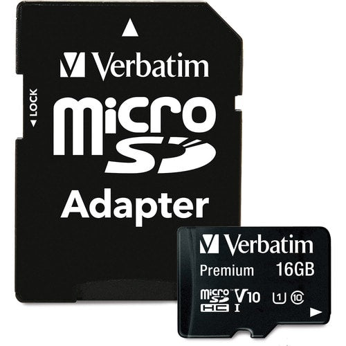 16GB PREM MICROSDHC MEM CARD ADAP UHS-I V10 U1 CLASS 10 MULTI 20