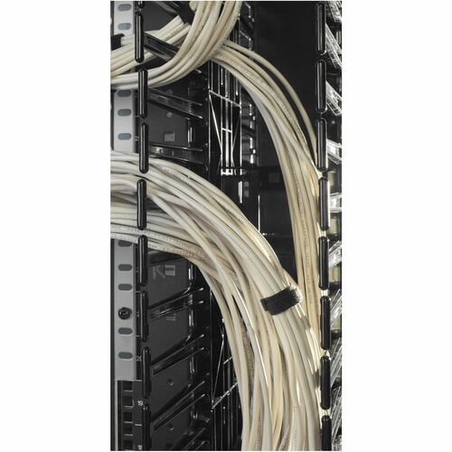Gestionnaire de câbles APC by Schneider Electric - Noir - Hauteur rack 42U - 1 unité