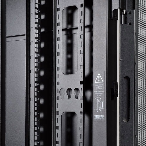 Tripp Lite by Eaton 48U Vertical Cable Management Bars - Cable Manager - Black - 48U Rack
