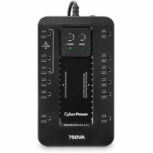 Cyber Power CyberPower UPS Systems EC750G Ecologic - Capacity: 750 VA