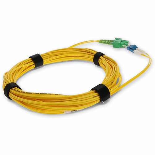 AddOn 10m SMF 9/125 Duplex (APC-SC/LC) ASC/LC OS1 Yellow OFNR (Riser Rated) Patc