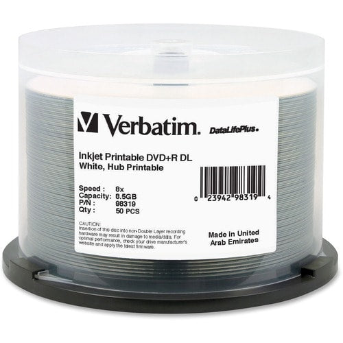 Support enregistrable DVD Verbatim DataLifePlus - DVD+R DL - 8x -