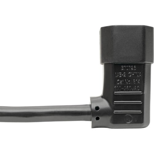 Câble d'extension d'alimentation Tripp Lite 1,8 m, coudé à gauche, C14 vers C13, robuste
