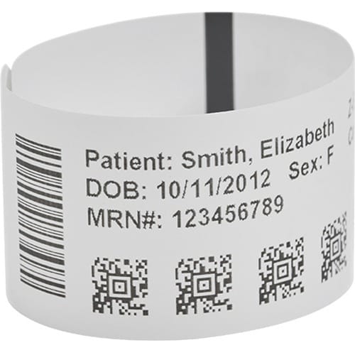 Zebra Z-Band UltraSoft Wristband Cartridge Kit (White) - 1\" (25.40 mm) Width x