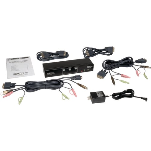 KIT KVM DVI DOBLE DE 2 PUNTOS