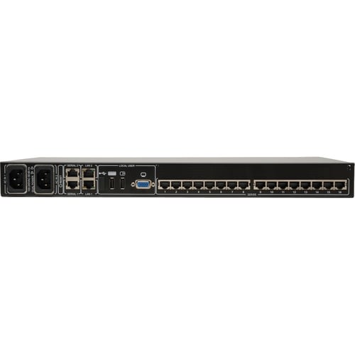 16PT CAT5 KVM RACKMNT IP 2+1