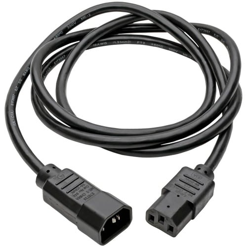 Câble d'extension d'alimentation pour ordinateur Tripp Lite 2,4 m C14 vers C13 10 A 18 AW