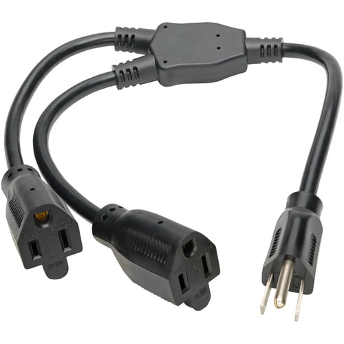 Cable divisor en Y de extensión de alimentación de 19 pulgadas de Tripp Lite 5