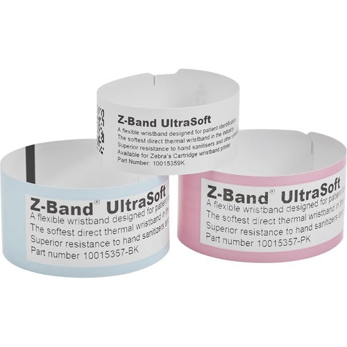 Zebra Z-Band UltraSoft Thermal Label - 3/4\" (19.05 mm) Width x 11\" (279.40 mm)