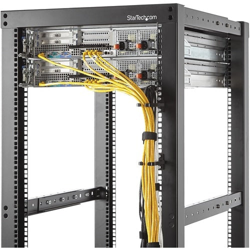 StarTech.com Crochet en D pour gestion des câbles de rack de serveur vertical 1U - 4,5 x 10 cm