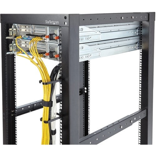 StarTech.com Crochet en D pour gestion des câbles de rack de serveur vertical 1U - 4,5 x 10 cm