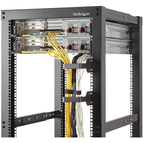 StarTech.com Multi-Directional Vertical Server Rack Cable Management D-Ring Hook