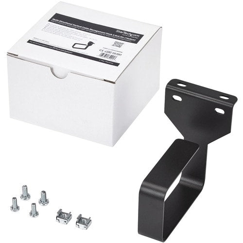StarTech.com Multi-Directional Vertical Server Rack Cable Management D-Ring Hook