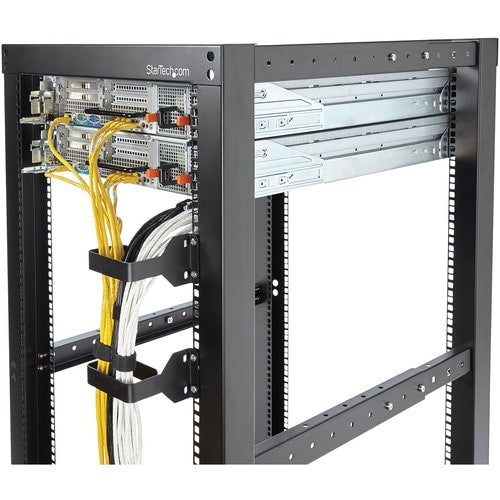 StarTech.com Multi-Directional Vertical Server Rack Cable Management D-Ring Hook