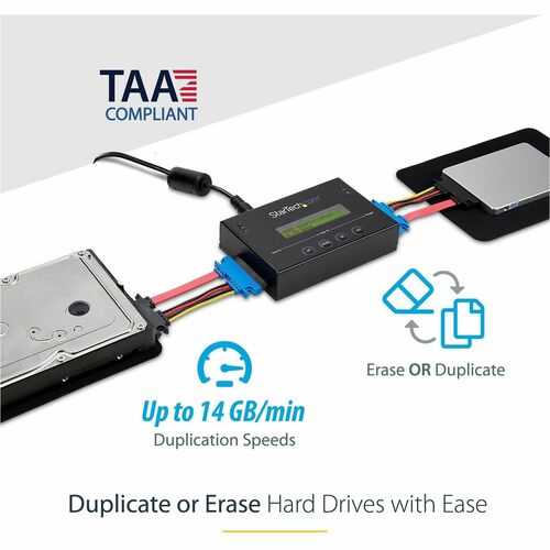 2.5/3.5IN SATA HARD DRIVE STANDALONE DUPLICATOR AND ERASER