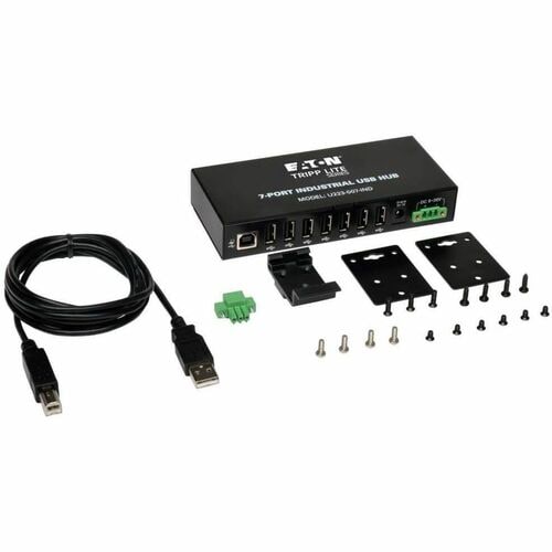 Tripp Lite by Eaton 7-Port Industrial USB 2.0 Hub with 15kV ESD Immunity - USB