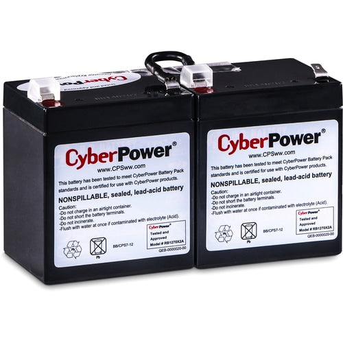 Cartouche de batterie de remplacement 12 V pour onduleur CyberPower CyberPower RB1270X2A