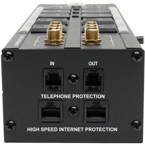 Tripp Lite Home Theater Isobar Surge Protector 10 Outlet RJ11 RJ45 Coa