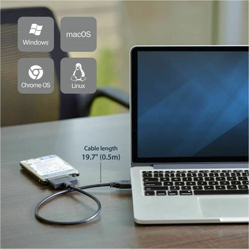 StarTech.com Câble SATA vers USB USB 3.0 UASP - 2.5 SATA SSD / HDD - Har