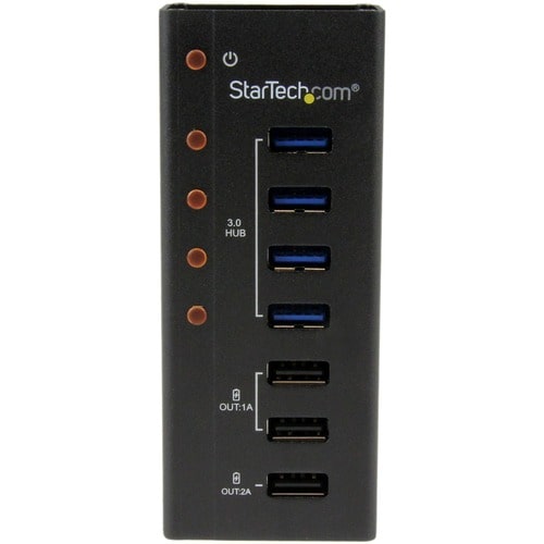Concentrador USB 3.0 de 4 puertos de StarTech.com más 3 puertos de carga USB dedicados