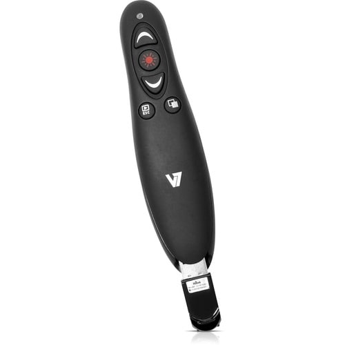 V7 Professional Wireless Presenter with Laser Pointer and microSD Card