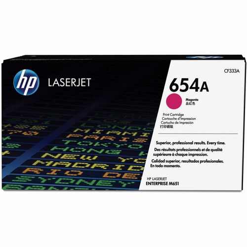 Cartucho de tóner láser original HP 654A (CF333A) - Paquete individual