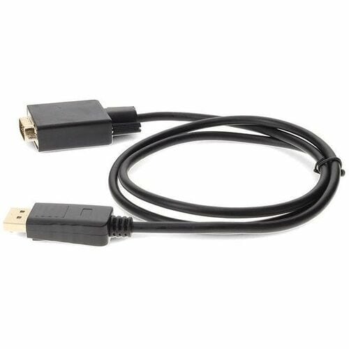 AddOn 3ft (1M) Displayport to VGA Black Adapter