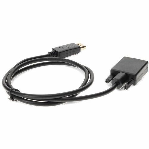 AddOn 3ft (1M) Displayport to VGA Black Adapter