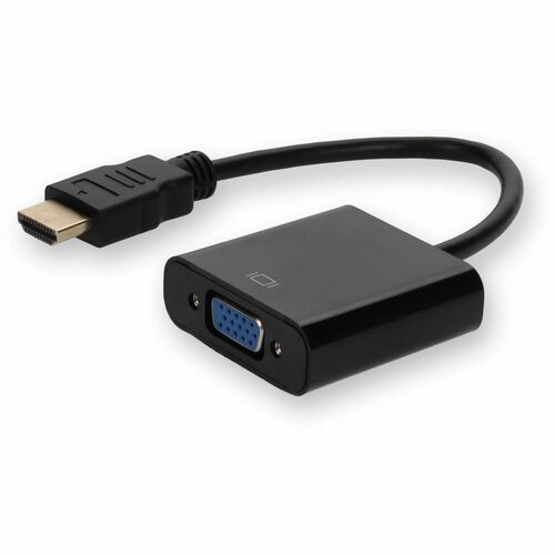 AddOn HDMI to VGA Converter with Audio White - M/F - 8\" (203.20 mm) HDMI/Mini-phone/VGA A