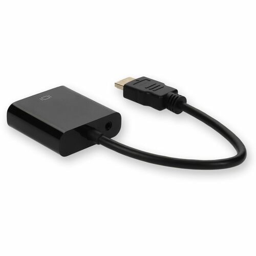AddOn HDMI to VGA Converter with Audio White - M/F - 8\" (203.20 mm) HDMI/Mini-phone/VGA A