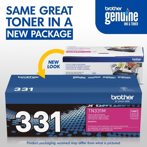 Cartouche de toner d'origine Brother TN331M - Laser - 1 500 pages