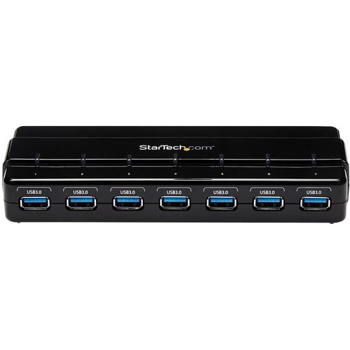 StarTech.com 7 Port SuperSpeed USB 3.0 Hub - 5Gbps - Desktop USB Hub with Power Adapter
