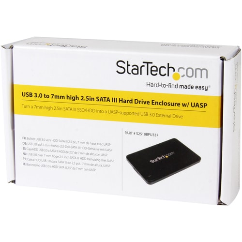 GABINETE DE DISCO DURO SATA USB 3.0 DE 2,5 PULGADAS CON UASP F/SLIM 7 MM SATA III SSD/HDD